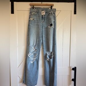 American Eagle DREAMY DRAPE SUPER HIGH-RISE BAGGY WIDE LEG 4 X-Long